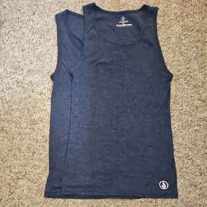 Set Of 2 Volcom Dark Blue Tank Tops